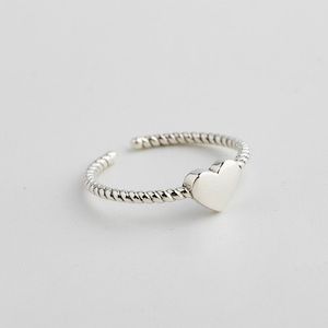 A classic Full Heart Ring in 925 Sterling Silver.